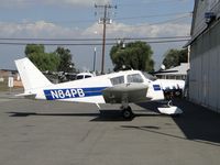 N84PB @ CNO - Parked at a hanger having engine work done - by Helicopterfriend