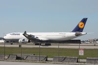 D-AIKL @ MIA - Lufthansa A330 - by Florida Metal