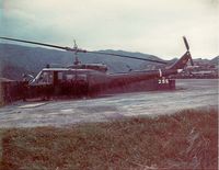 66-16265 - this is another picture of bulldog 265 in her revetment in the 129th AHC Vietnam - by Robbie