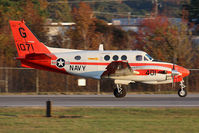 161071 @ ORF - US Navy T-44A Pegasus 161071 rolling out on RWY 23 after landing.  The aircraft identified itself by the call-sign Navy One-Golf-Four-Zero-Seven as it communicated with ATC. - by Dean Heald