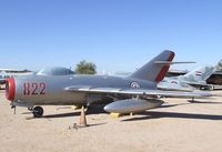 N822JM - PZL-Mielec LIM-2 (MiG-15bis) FAGOT at the Pima Air & Space Museum, Tucson AZ - by Ingo Warnecke