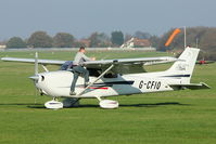 G-CFIO @ EGTO - 2002 Cessna 172S, c/n: 172S9079 at Rochester, Kent - by Terry Fletcher