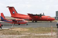 VP-FBQ @ PSY - A busy pan at Stanley Airport, Falkland Islands - by Steve Staunton