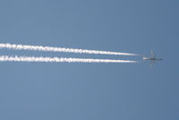 UNKNOWN @ KLAX - United 757 flying overhead SFO-SAN - by Mark Kalfas