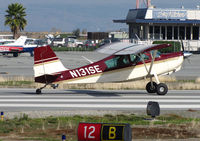 N131SE @ KSQL - Locally-based 2006 American Champion Aircraft 8GCBC rolling @ San Carlos, CA - by Steve Nation