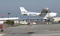 N6034D @ KSQL - Locally-based Diamond Air Ventures 2006 Cessna 172S on final to San Carlos, CA - by Steve Nation