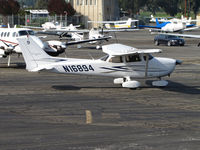 N16894 @ KPAO - G Flux LLC (Sonoma, CA) 2002 Cessna 172S running-up engine at Palo Alto, CA - by Steve Nation