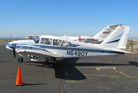 N6480Y @ KOAK - Technical Education Services 1967 Piper PA-23-250 Aztec on North Field ramp at Oakland, CA - by Steve Nation