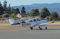 N7435B @ KWVI - 1974 Beech V35B taxying @ Watsonville Fly-In - by Steve Nation
