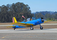 N65364 @ KWVI - Convair BT-15 (according to FAA register) painted as USAAC Vultee BT-13B 42-90259 and taxying @ Watsonville, CA Fly-In - by Steve Nation