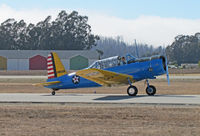 N65364 @ KWVI - Convair BT-15 (according to FAA register) painted as USAAC Vultee BT-13B 42-90259 and taxying @ Watsonville, CA Fly-In - by Steve Nation