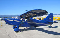 N539C @ KWVI - Cobalt blue 1947 Stinson 108-3 painted as NC539C @ Watsonville Fly-In - by Steve Nation