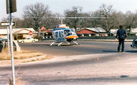 UNKNOWN @ FTW - Careflite landing at an accident scene in Ft. Worth, TX