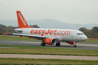 G-EZFF @ EGCC - Easyjet Airbus A319-111 taxiing - Manchester Airport - by David Burrell