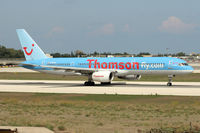 G-BYAH @ LMML - departing