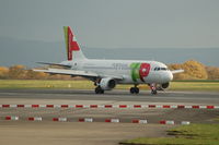 CS-TTE @ EGCC - TAP Air Portugal Airbus A319-11 landing Manchester Airport. - by David Burrell
