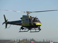 N950LA @ POC - Heading south into LA County Air Ops helipad area - by Helicopterfriend