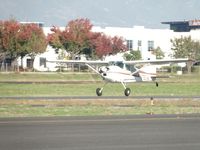 N7824K @ POC - Tail wheel up and gaining speed for take off on runway 26L - by Helicopterfriend