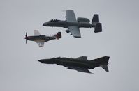 81-0967 @ NIP - A-10 with F-4 and P-51