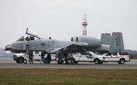 81-0967 @ NIP - Warthog with flat tire, closed down runway and temporarilly halted the airshow