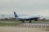 N271AY @ EGCC - US Airways Airbus A330-323 taking off Manchester Airport. - by David Burrell
