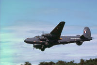 WL757 @ EGQS - Shackleton AEW.2 named Brian of 8 Squadron returning to RAF Lossiemouth in the Summer of 1982. - by Peter Nicholson