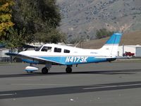 N4173K @ POC - Parked in transient parking and starting up and getting ready to fly - by Helicopterfriend