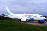 EI-DTX @ EGNX - former Transaero Airlines B737 fresh out of Air Livery now in Yamal Airlines colours - by Chris Hall