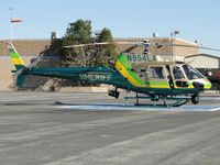N954LA @ POC - Parked on LA County Air Ops helipad 5 waiting for crew or call out - by Helicopterfriend