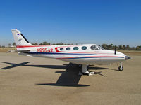 N69542 @ KTLR - R and A Van Hofwegen Family LLC (Buckeye, AZ) 1974 Cessna 340 @Tulare, CA for International Ag Expo - by Steve Nation