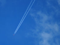 UNKNOWN @ VGT - Contrails high over KVGT - by Brad Campbell