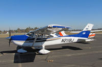 N2118J @ KTLR - Lamb Chops Inc (Bakersfield, CA) 2004 Cessna T182T photographed @ Tulare, CA