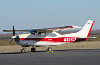 N307CF @ 3O8 - Late afternoon shot of Patmos Inc. (Los Angeles, CA) 1973 Cessna 210L @ Harris Ranch Airport, CA