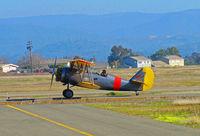N4009A @ KOVE - Commemorative Air Force 1941 N3N-3 taxis @ Oroville, CA - by Steve Nation