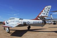 52-6563 - Republic F-84F Thunderstreak at the Pima Air & Space Museum, Tucson AZ - by Ingo Warnecke
