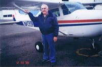 N734AU @ PHL - The last photo of my dad, before he passed away.  Of course it was with an airplane.  The airport was his second home!
