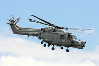 XZ697 @ EGWC - Royal Navy Lynx displaying at the Cosford Air Show - by Chris Hall