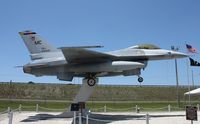 80-0528 - F-16 on a post in Pinellas Park FL - by Florida Metal