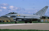 ZJ933 @ EGXC - ZJ933/DF, Typhoon FGR.4,  of no 11 sqn, RAF, was delivered shortly  to the sqn as this picture was taken. It used to be a Typhoon F.2. - by Nicpix Aviation Press  Erik op den Dries