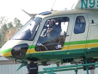 N959LA @ POC - While landing at LA CO Air Ops helipad 5, the FTO appears to be explaining something to passenger behind him. - by Helicopterfriend