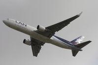 CC-CZZ @ MIA - One of my favorite paintjobs ever LAN Cargo 767-300F.  I was waiting at a light on Milam Dairy and Perimeter Rd on my way to 94th Aerosquadron due to wind shift when I grabbed this LAN out of my car - by Florida Metal