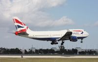 G-CIVD @ MIA - British 747 landing in front of El Dorado - by Florida Metal