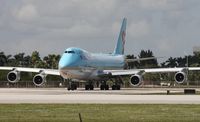 HL7601 @ MIA - Taken from El Dorado, this Korean Cargo 747 is holding short for departure on Runway 9 - by Florida Metal