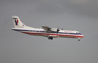 N322AC @ MIA - American Eagle ATR 72 landing 8L - by Florida Metal