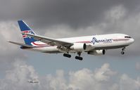 N743AX @ MIA - Amerijet 767 landing Runway 9 - by Florida Metal