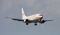 PZ-TCO @ MIA - Surinam 737 landing Runway 9 - by Florida Metal
