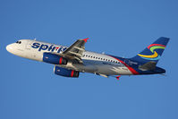 N504NK @ LAX - Spirit Airlines N504NK (FLT NKS388) climbing out from RWY 25R en route to Las Vegas McCarran Intl (KLAS). - by Dean Heald