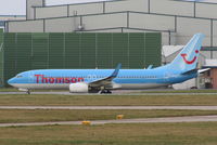 G-FDZY @ EGCC - New B737 for Thomson, delivered 23-11-2011 - by Chris Hall