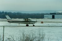 N93145 @ POU - Cessna 152 N93145 at Dutchess County Airport, Poughkeepsie, NY - circa 1980's - by scotch-canadian