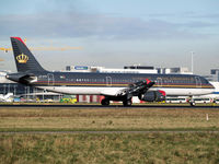 JY-AYG @ EHAM - Landing on runway 06 of Amsterdam Airport - by Willem Goebel